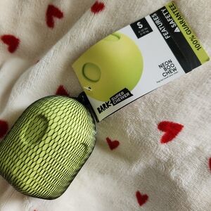 Bark Box Super Chewer SMALL Neon Boo Chew Rubber Treat Dispenser Dog Toy